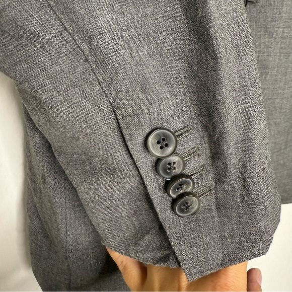 Suitsupply Lazio Men’s Grey Wool Blazer Size 46 Slim Fit - Picture 6 of 9